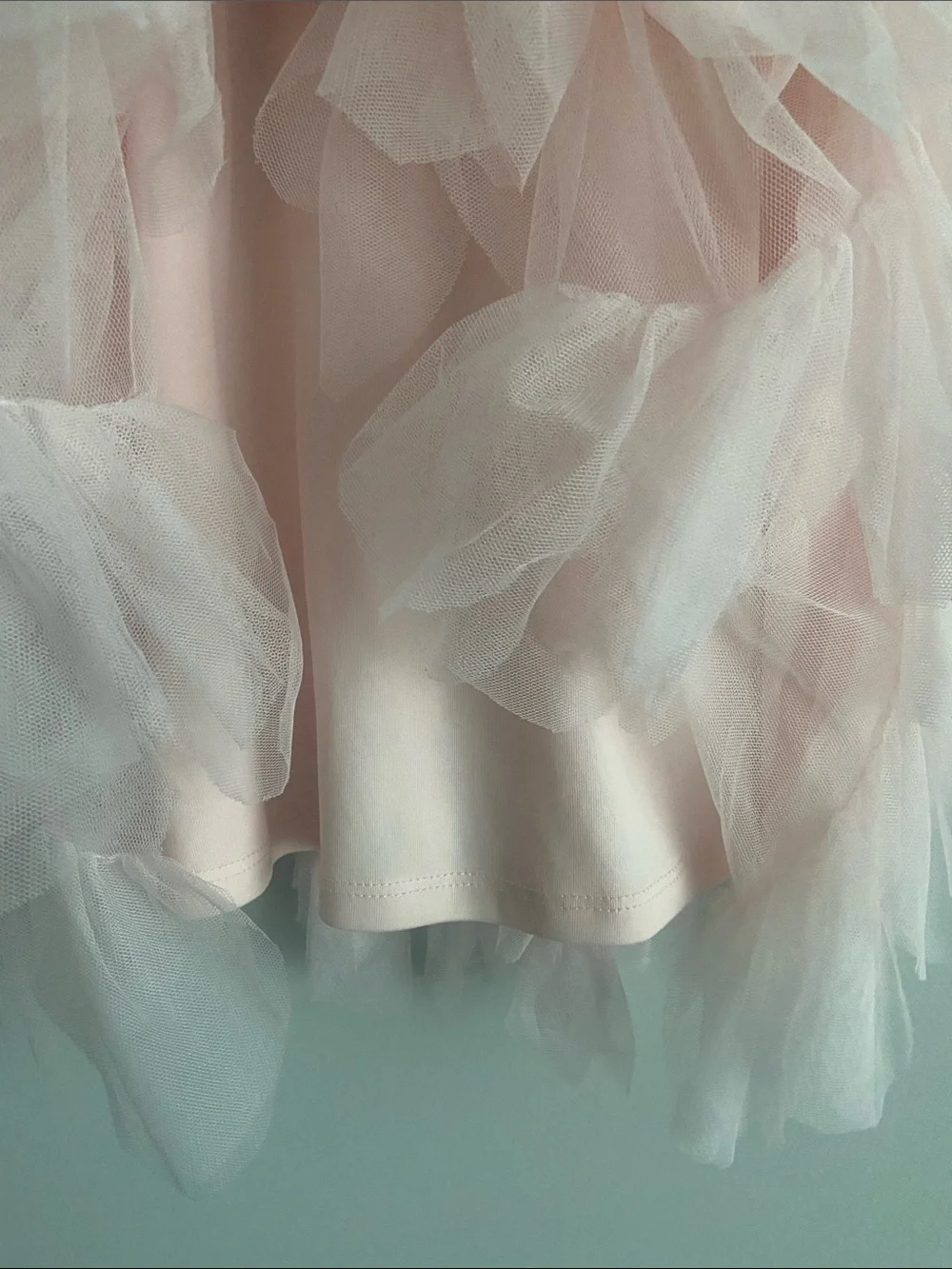 Disney princess tank dress with tulle handkerchief hem size 5 girls